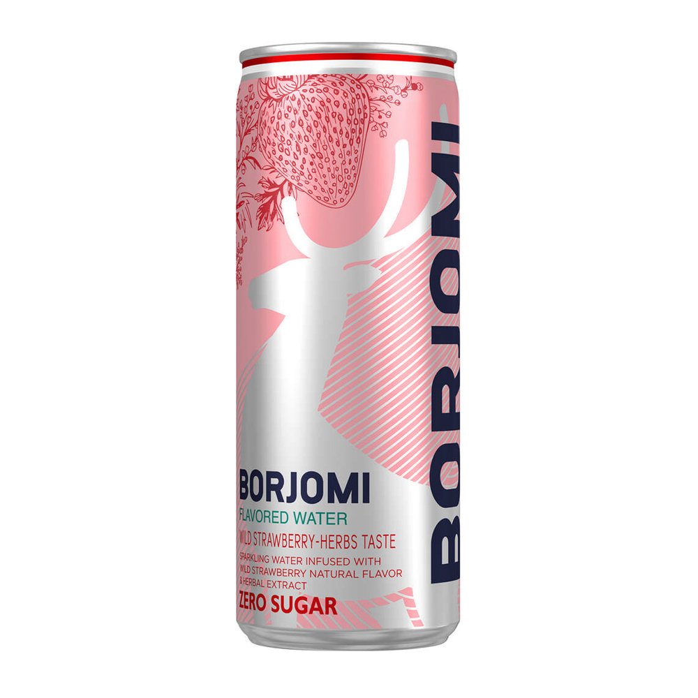 Apă Borjomi Wild Strawberry – Herbs 0,33l