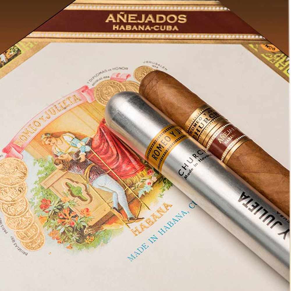 Trabucuri Romeo y Julieta Churchills Anejados 2007 Tubos 25