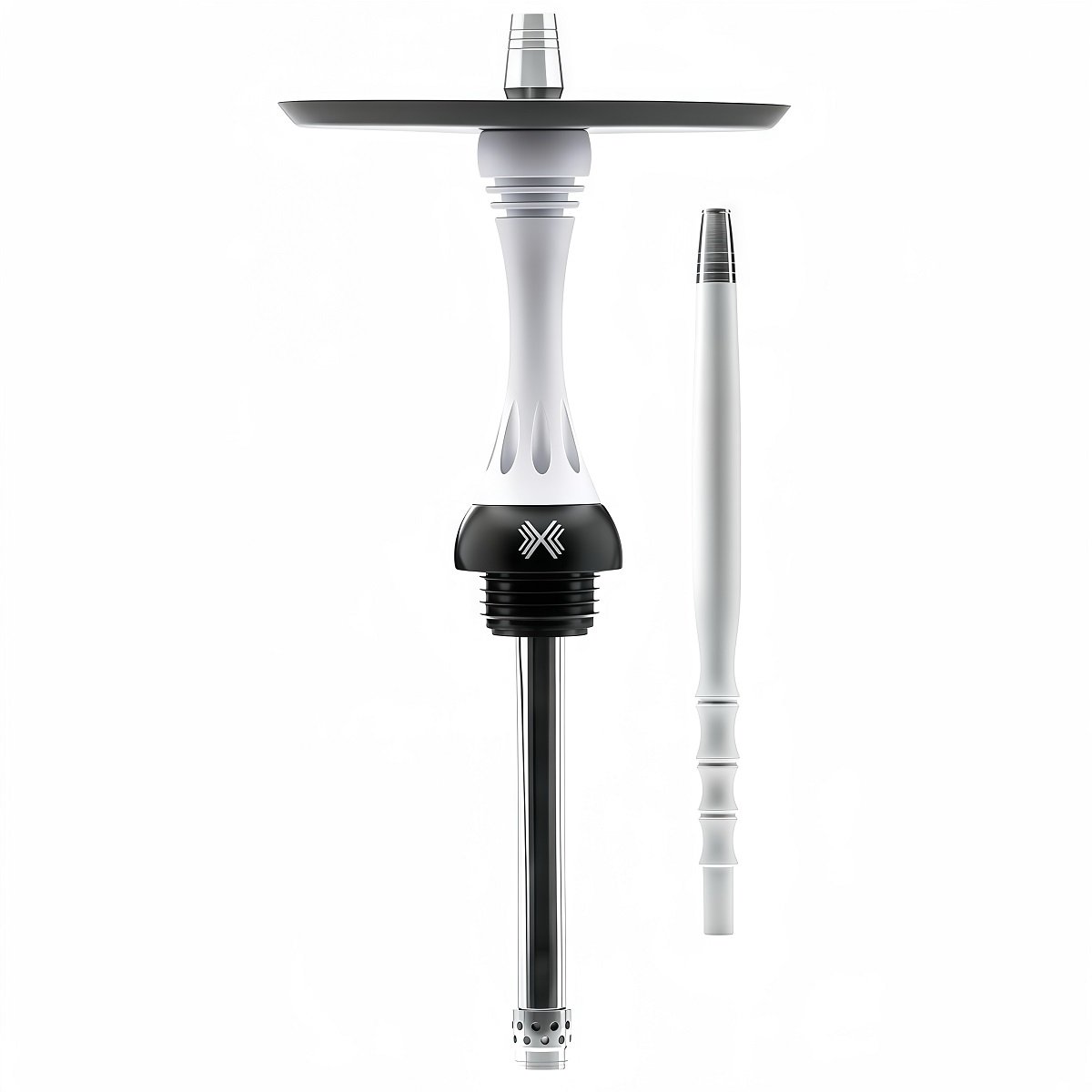 Narghilea Alpha Hookah Model X Snow White (fără vas)