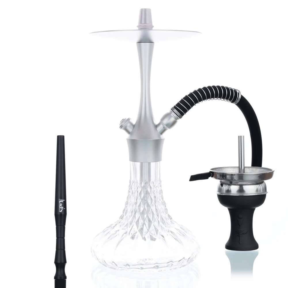 Narghilea Aladin Alux 380 – Silver 38 cm