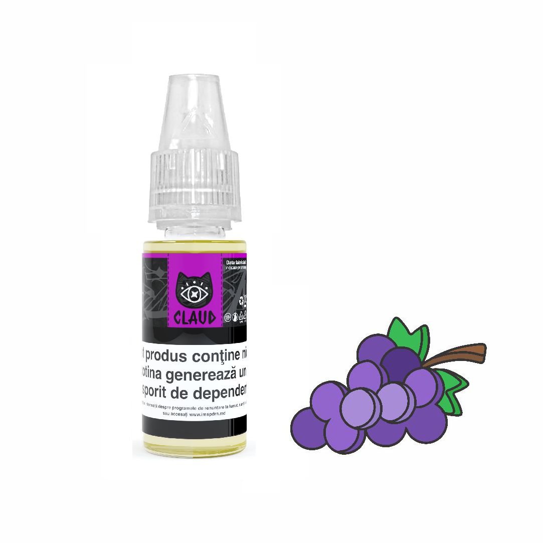 Lichid pentru țigări electronice Claud Grape 10ml
