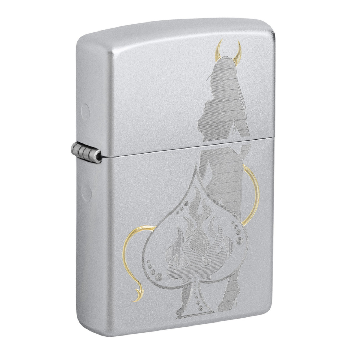 48658 205 Zippo Devilish Ace Design