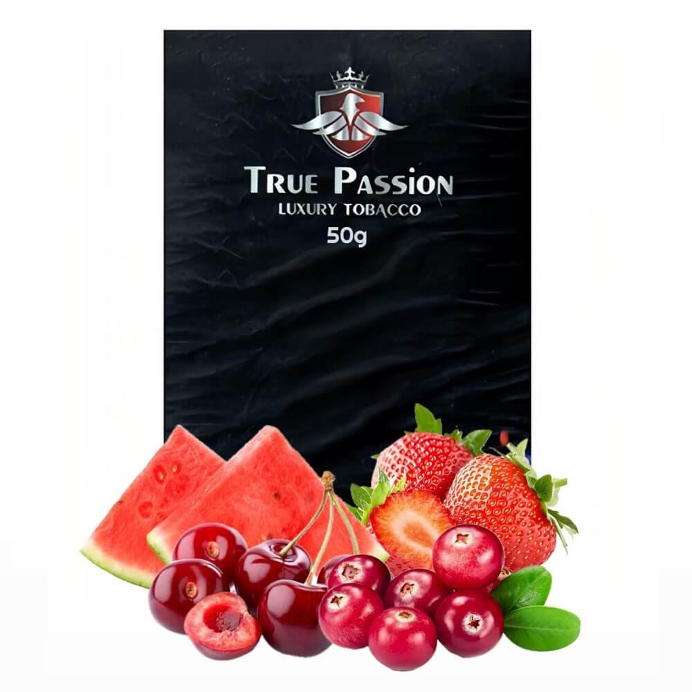 Tutun pentru narghilea True Passion – Strawberry cherry cranberry watermelon 50g