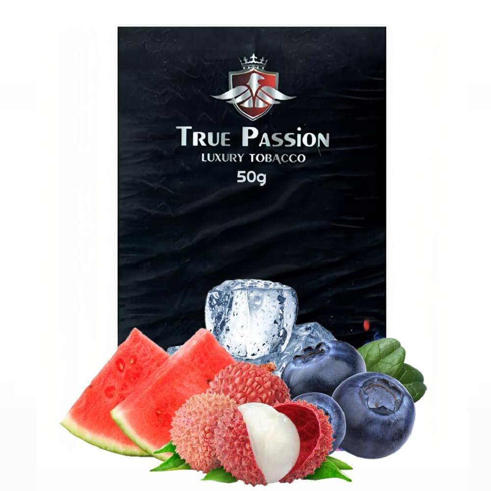 Tutun pentru narghilea True Passion – Watermelon blueberry lychee ice 50g