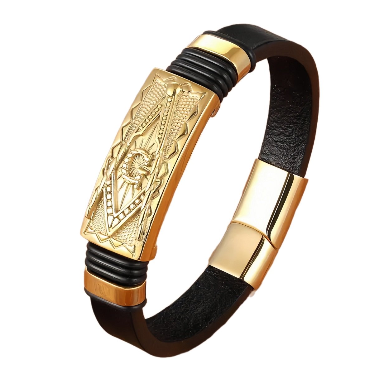 Brățară din piele The G emblem XQNI BR24