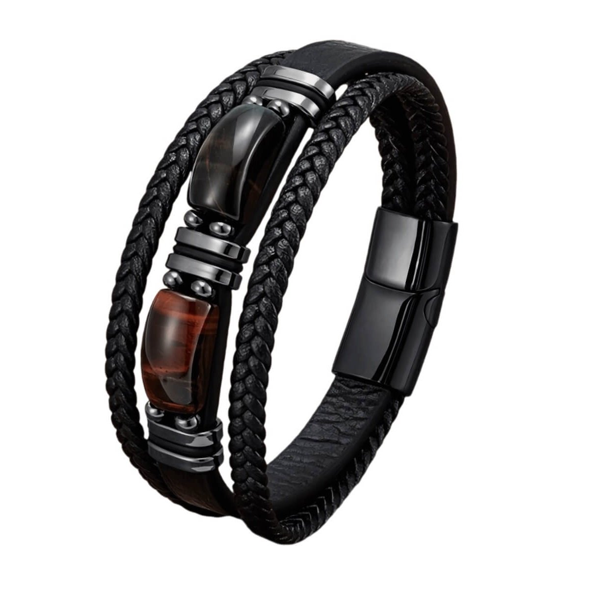 Brățară din piele Dark Stones XQNI BR43