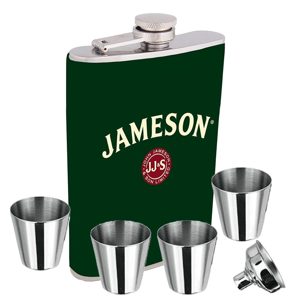 Flască cu 4 pahare și pâlnie Jameson 266 ml A19749