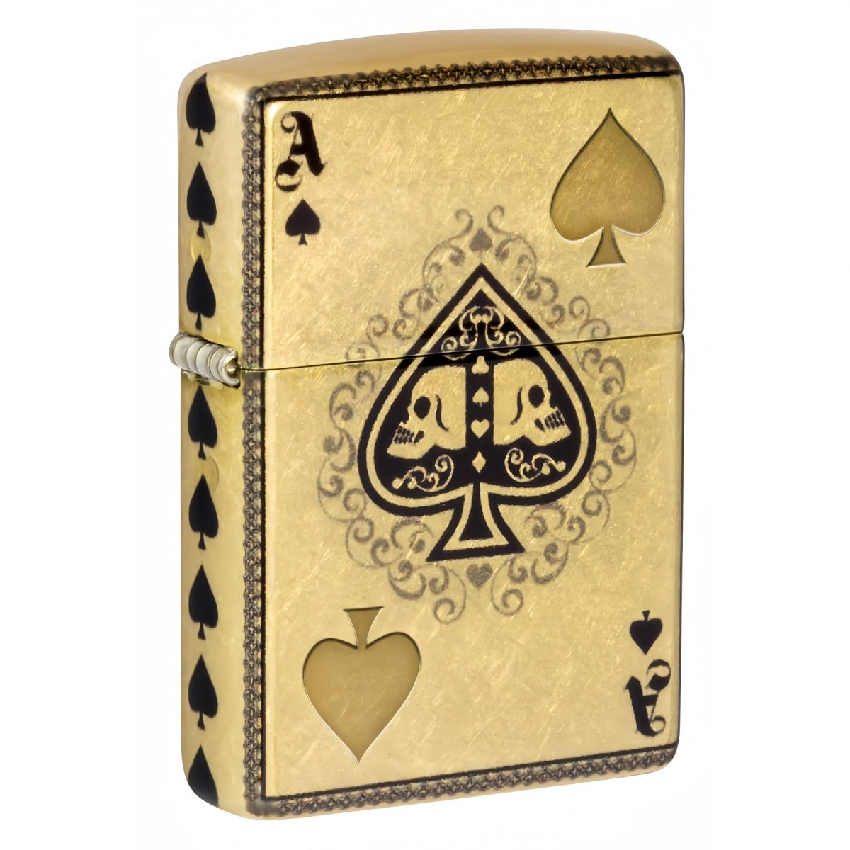 46388 48458 Zippo Ace of Skulls Design