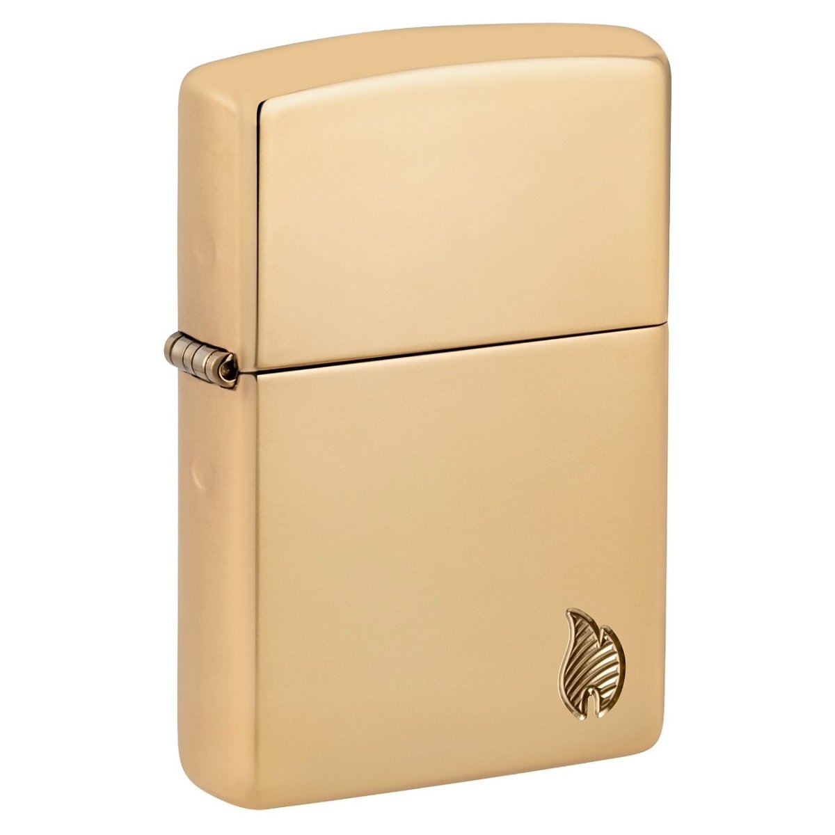 46397 169 Zippo Armor High Polish Brass Flame Design