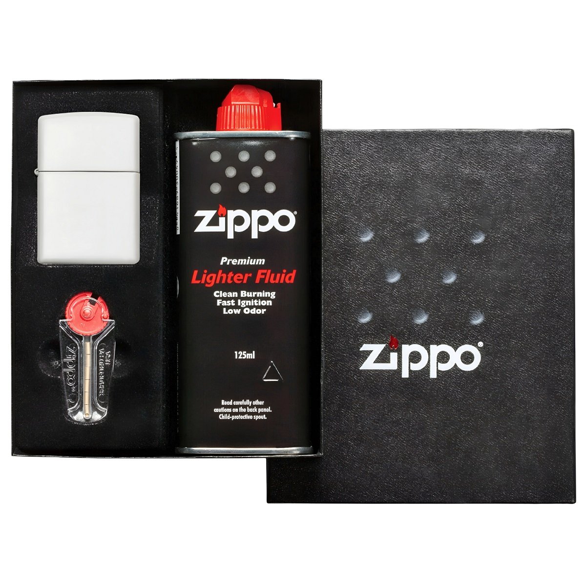 Set cadou Zippo Classic White Matte