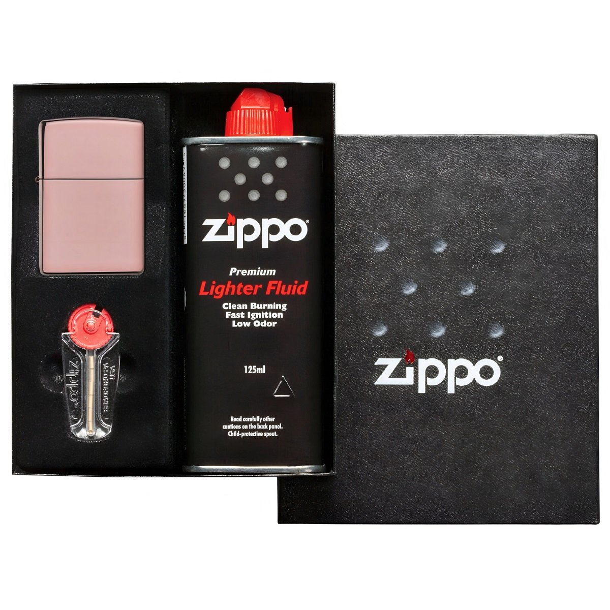 Set cadou Zippo Classic High Polish Rose Gold