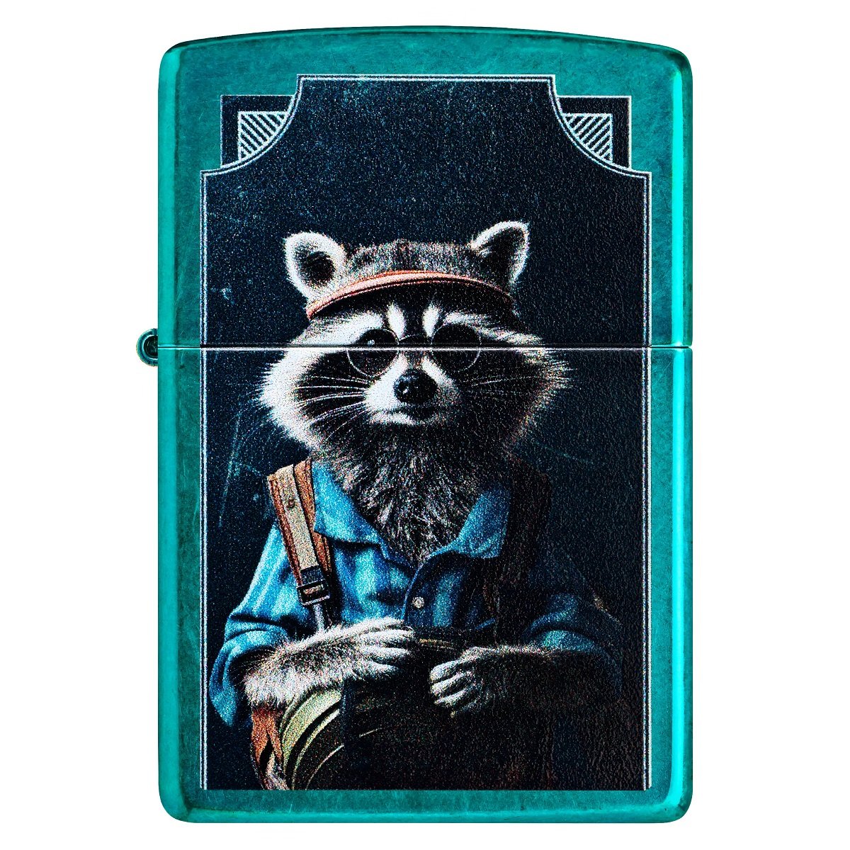 47130 24004 Zippo Refined Raccoon Design