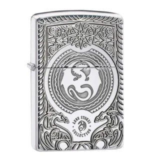 Zippo Anne Stokes Dragon, Polish Chrome 28962