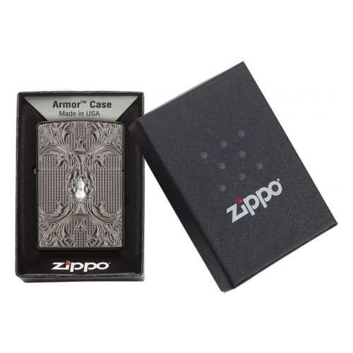 Zippo Cristal Lattice Armor Black Ice 28956