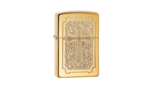 Zippo Eccentric High Polish Brass Armor 29436