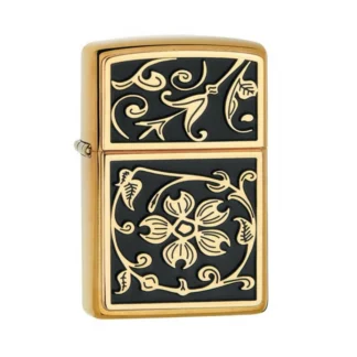 Zippo Gold Floral Flush 20903