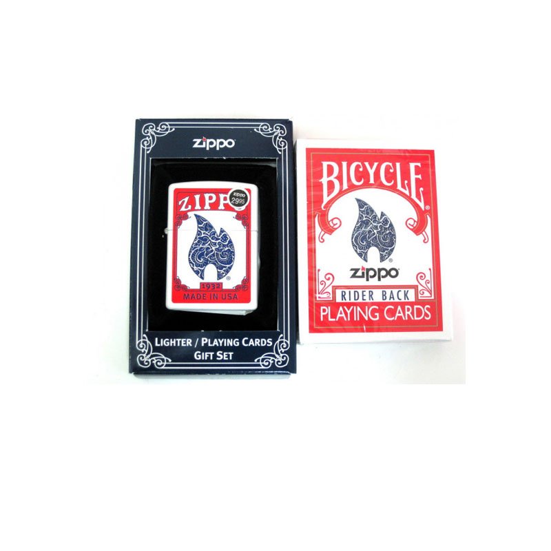 Zippo Lighter Playing Cards Gift Set