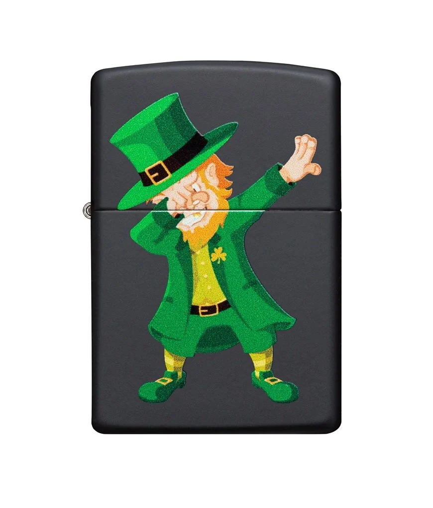 Zippo Dabbing Leprechaun Design 49124