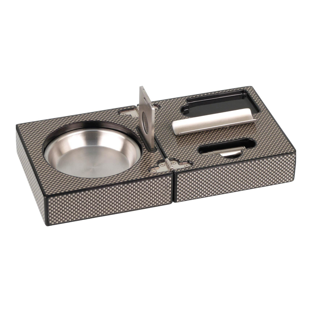 Scrumieră pentru trabucuri Set „Carbone” – 524303