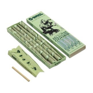 Conuri pre-rulate G-ROLLZ | Banksy's Graffiti - Organic Green Hemp - 25 '1¼' Cones