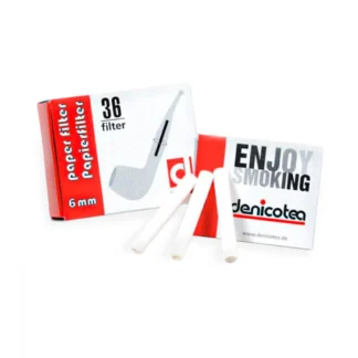 Filtru pentru tuburi Denicotea 6 mm (36 buc.)
