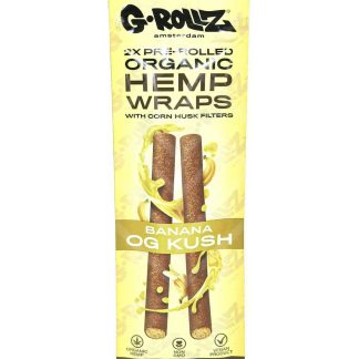 G-ROLLZ | 2x Banana OG Kush Pre-Rolled Hemp Wraps