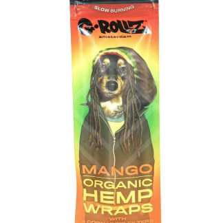 G-ROLLZ | 4x Mango Flavoured Hemp Wraps + Corn Husk Tips - 'Reggae
