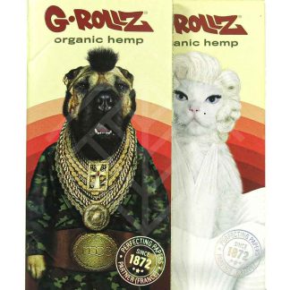 G-ROLLZ | 'Diamond T' - Organic Hemp Extra Thin - 50 KS Papers + Tips & Tray