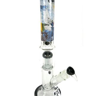 G-Rollz | Banksy's 'Bulletproof Dove' - Straight Bong White 2