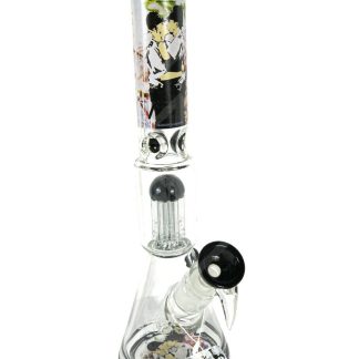 G-Rollz | Banksy's 'Cop on cop' - 8-Arm Percolator Beaker Yellow