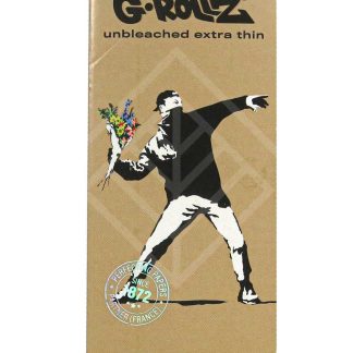 G-ROLLZ | Banksy's Graffiti KS Set 2 - Unbleached Extra Thin - 50 KS Papers + Tips & Tray