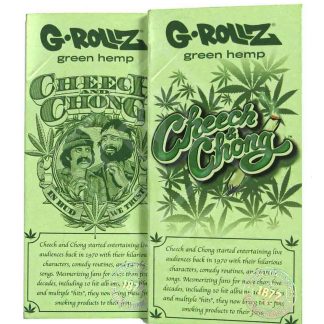 G-ROLLZ | Cheech & Chong(TM) Mix Set 1 - Organic Green Hemp - 50 KS Papers + Tips & Tray