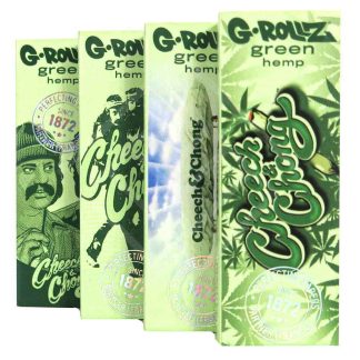 G-ROLLZ | Cheech & Chong(TM) - Organic Green Hemp - 50 '1¼' Papers + Tips