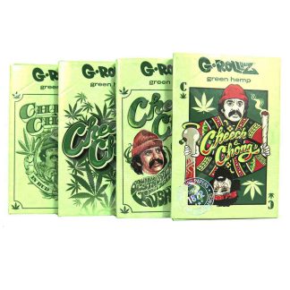 G-ROLLZ | Cheech & Chong(TM) - Organic Green Hemp - 50 '1¼' Papers + Tips & Tray