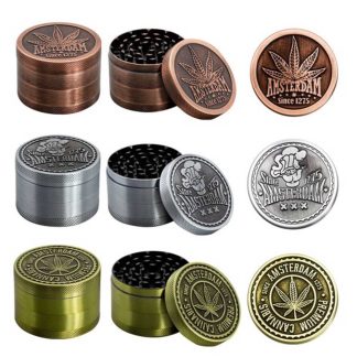 Grinder Amsterdam Leaf| 4-part Zinc