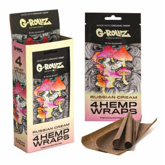 Hârtie pentru țigări G-Rollz | 4x 'Russian Cream' Hemp Wraps