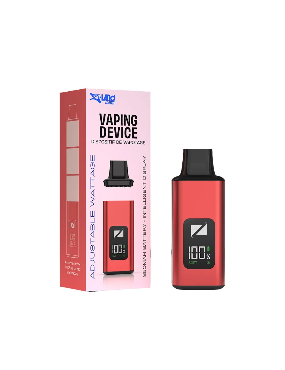 Pod Z-LAND MIN roșu vibrant (red)