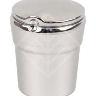 Scrumiera for cup holder in car silver with LED lamp