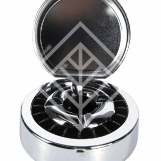 Scrumiera Coney with insert and lid chrome pol. 13cm
