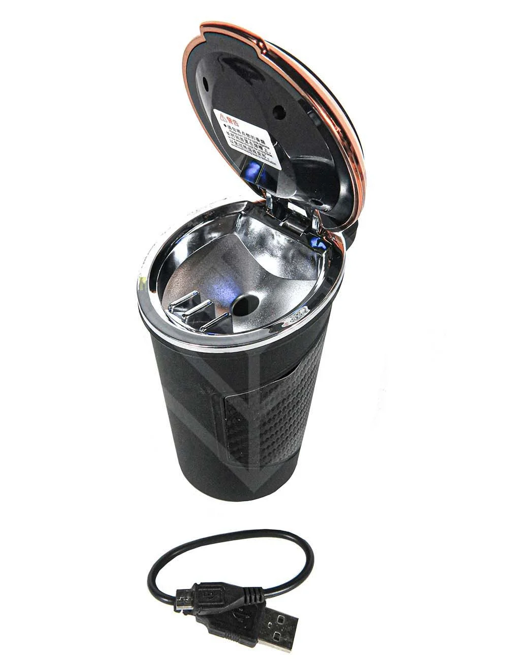 Scrumiera Cupholder car w.USB lighter roseg./black/carbon